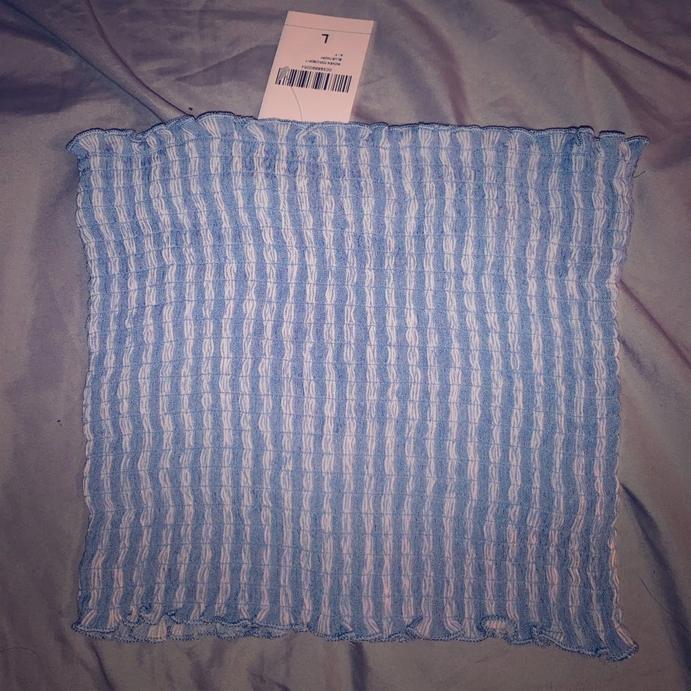 [NWT] Forever 21 Striped Smocked Tube Top